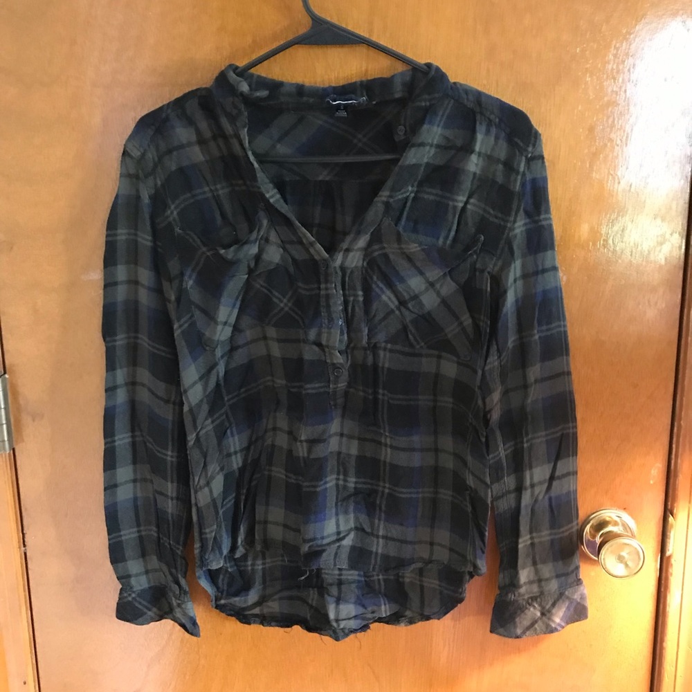 Half button up flannel